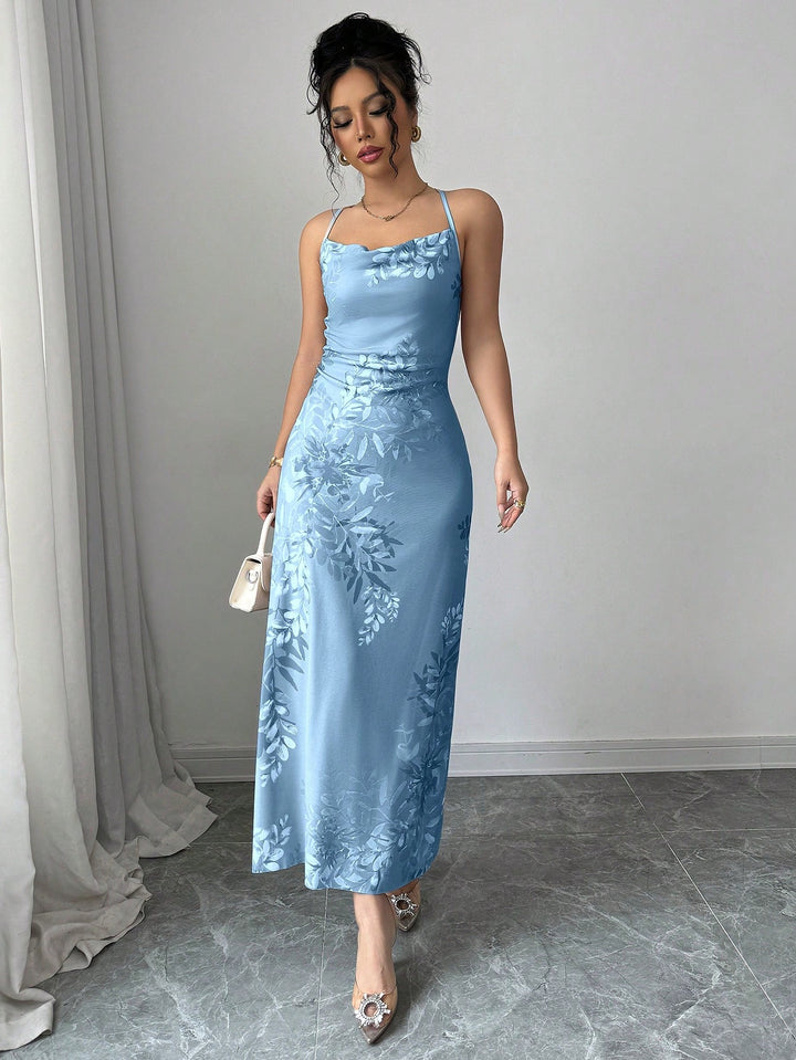 Rochie maxi SHEIN, albastru