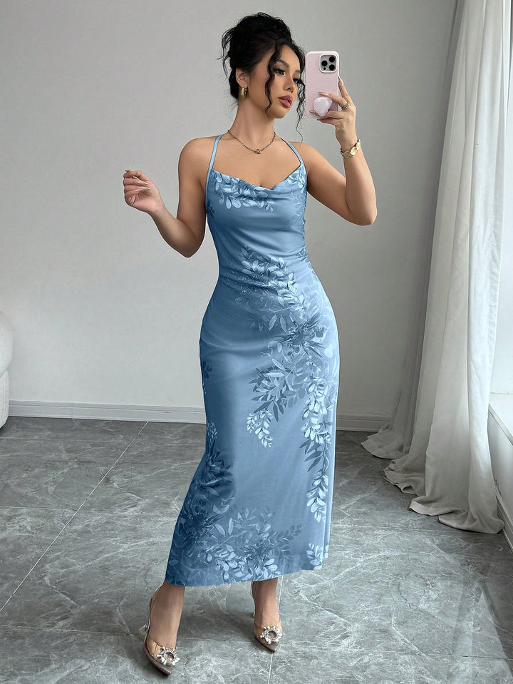 Rochie maxi SHEIN, albastru