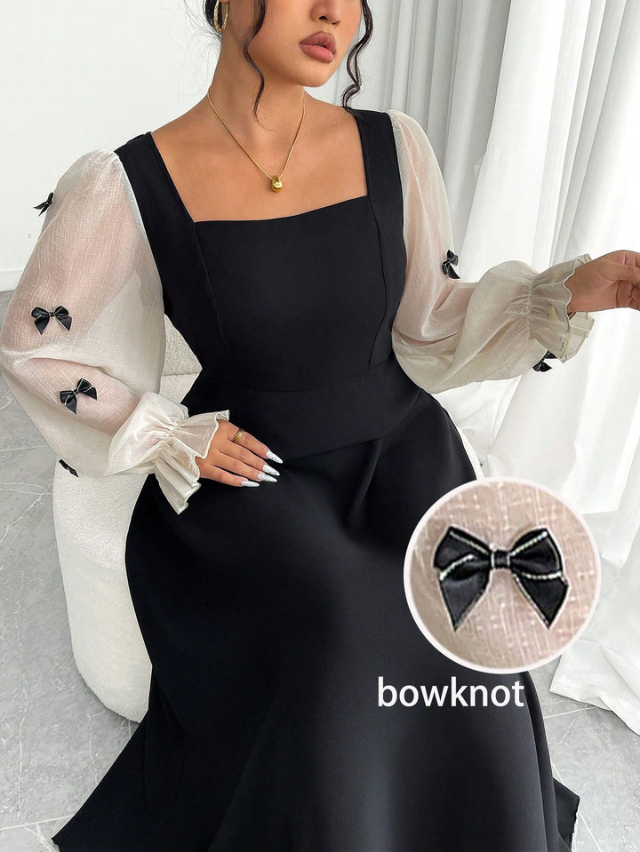 SHEIN maxi ruha, fekete