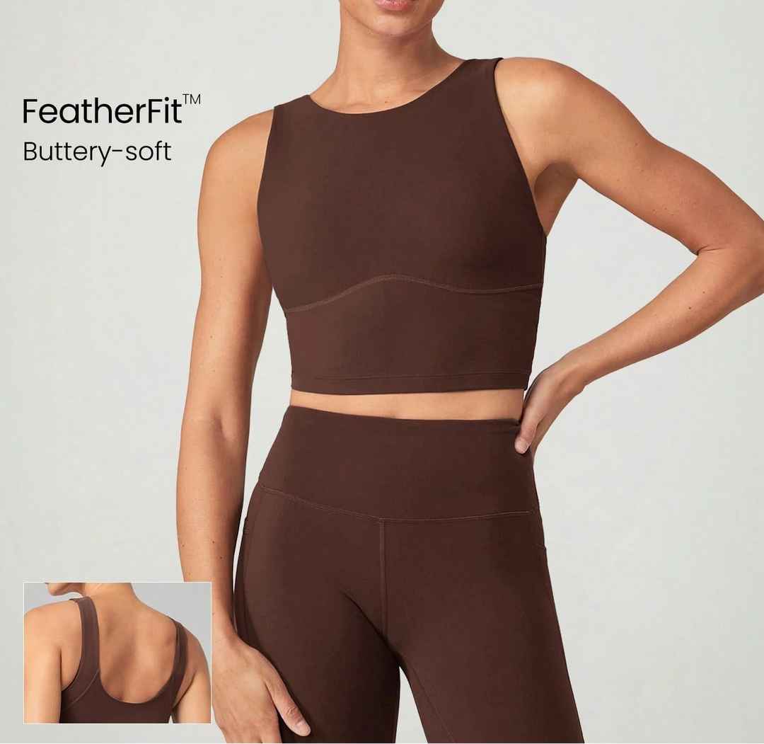SHEIN sportmelltartó, barna