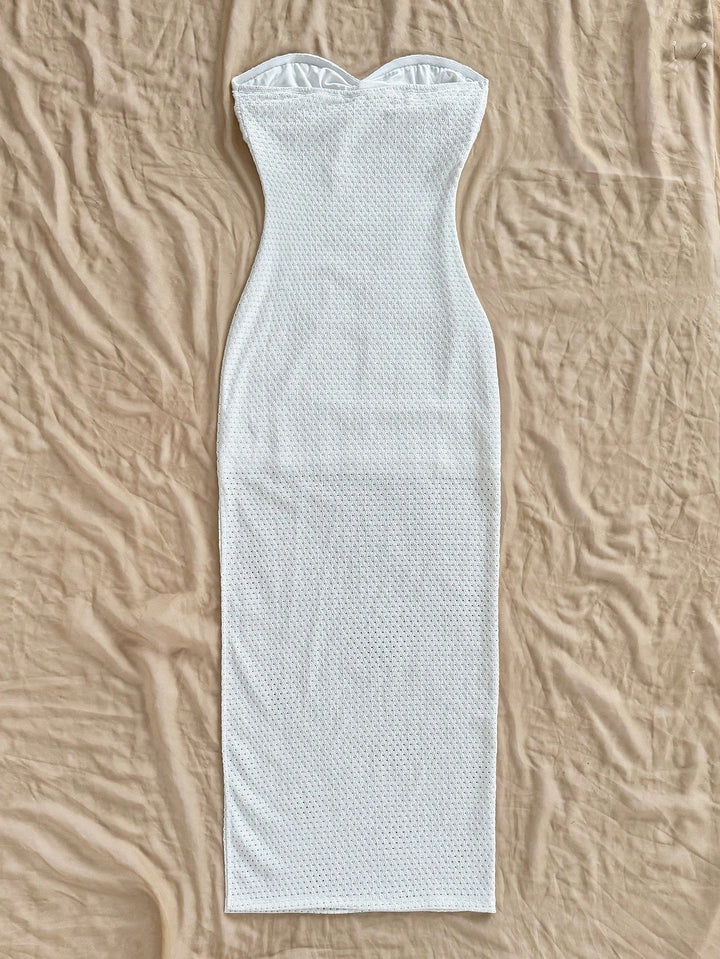 Rochie maxi SHEIN, alb