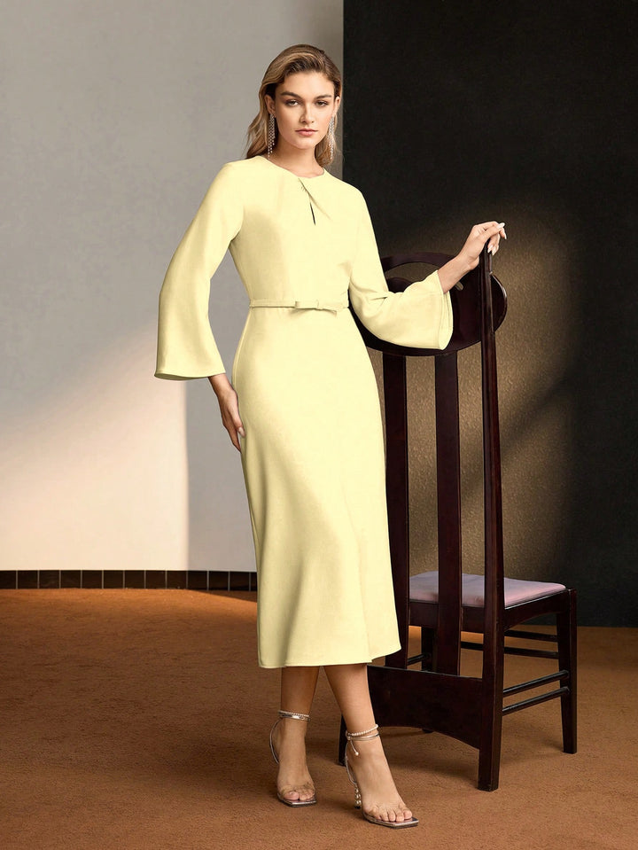 Rochie midi SHEIN, galben