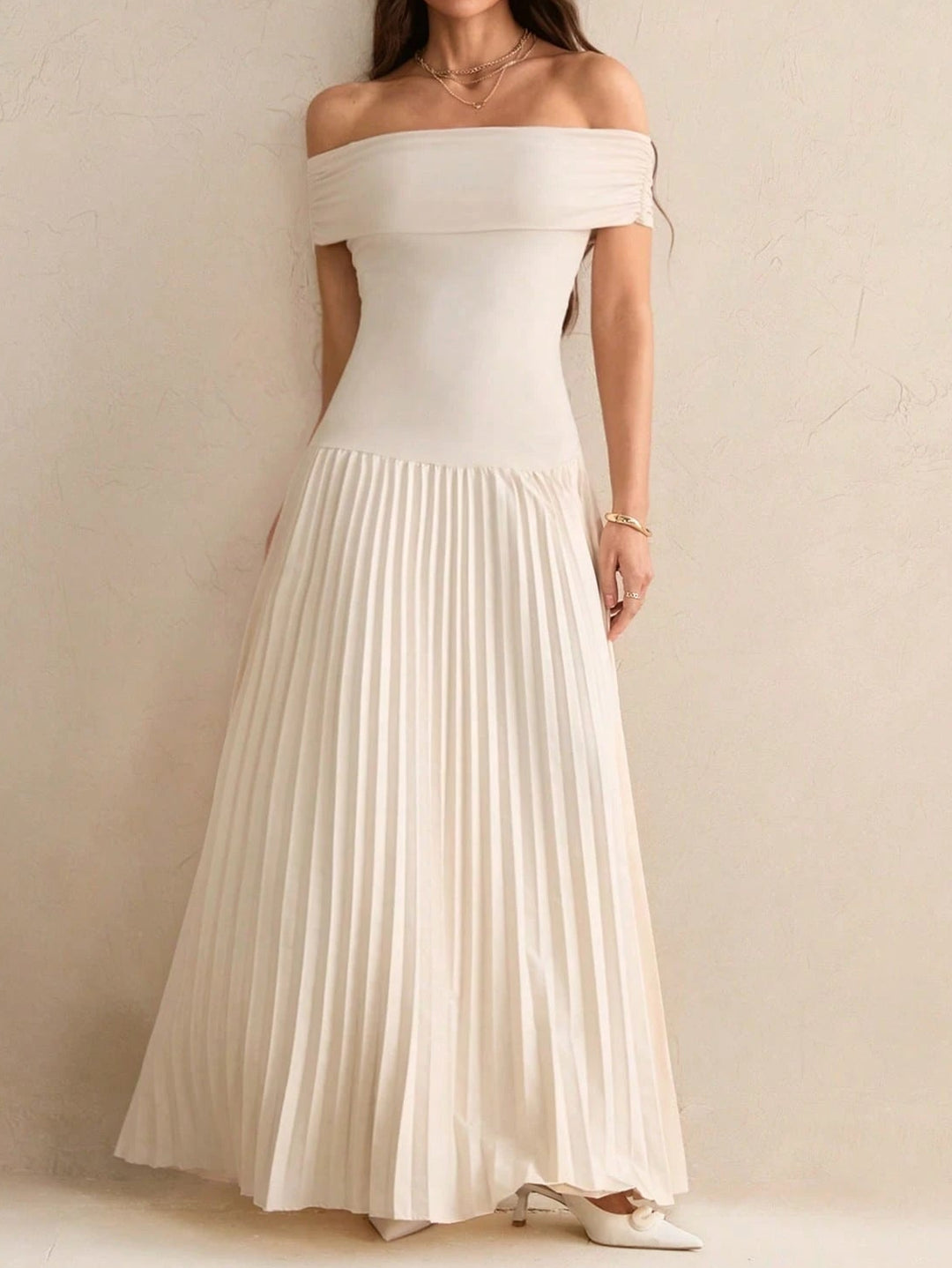 Shein bézs maxiruha