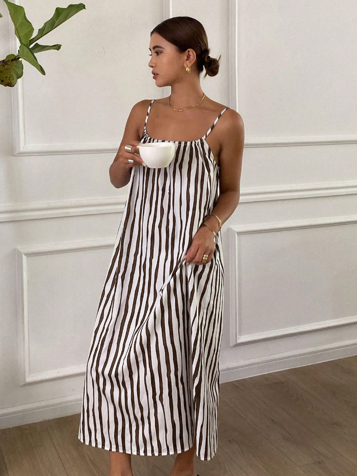 Rochie midi SHEIN, maro