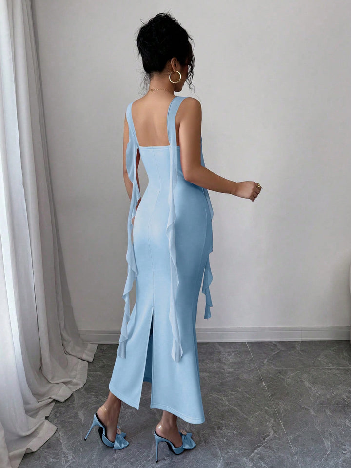 SHEIN maxi ruha, kék