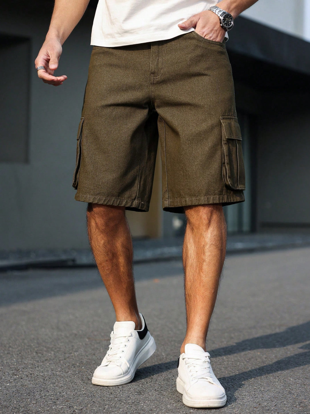 SHEIN rövidnadrág, khaki