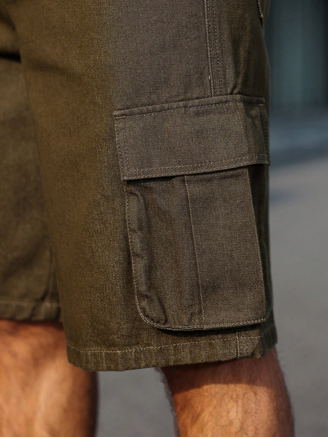 Pantaloni scurți SHEIN, kaki