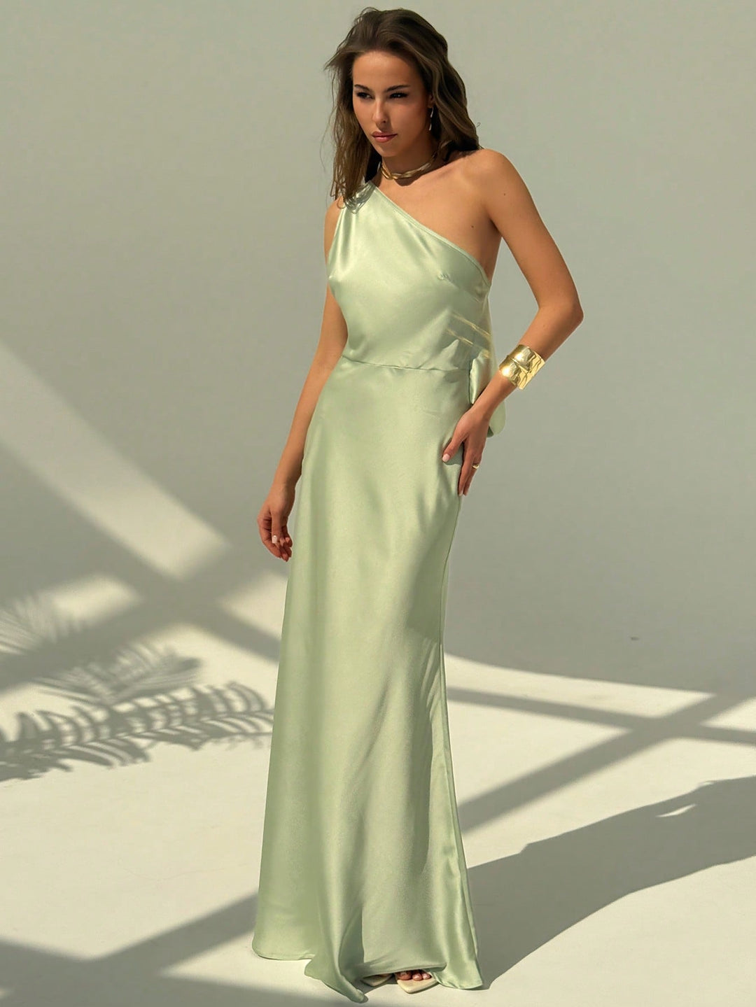 Rochie maxi SHEIN, verde