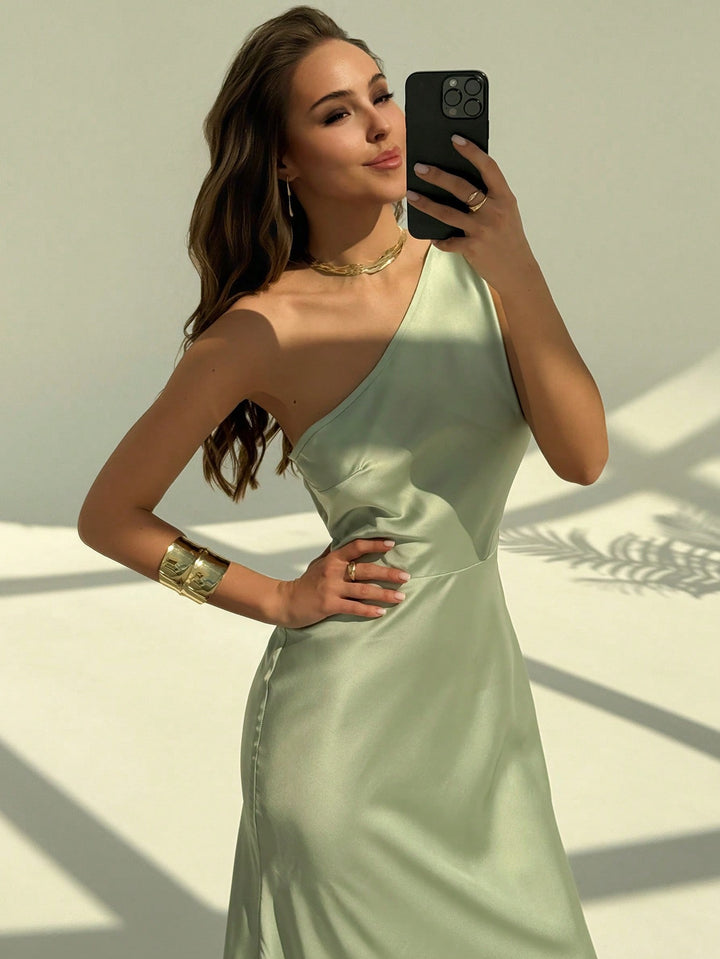Rochie maxi SHEIN, verde