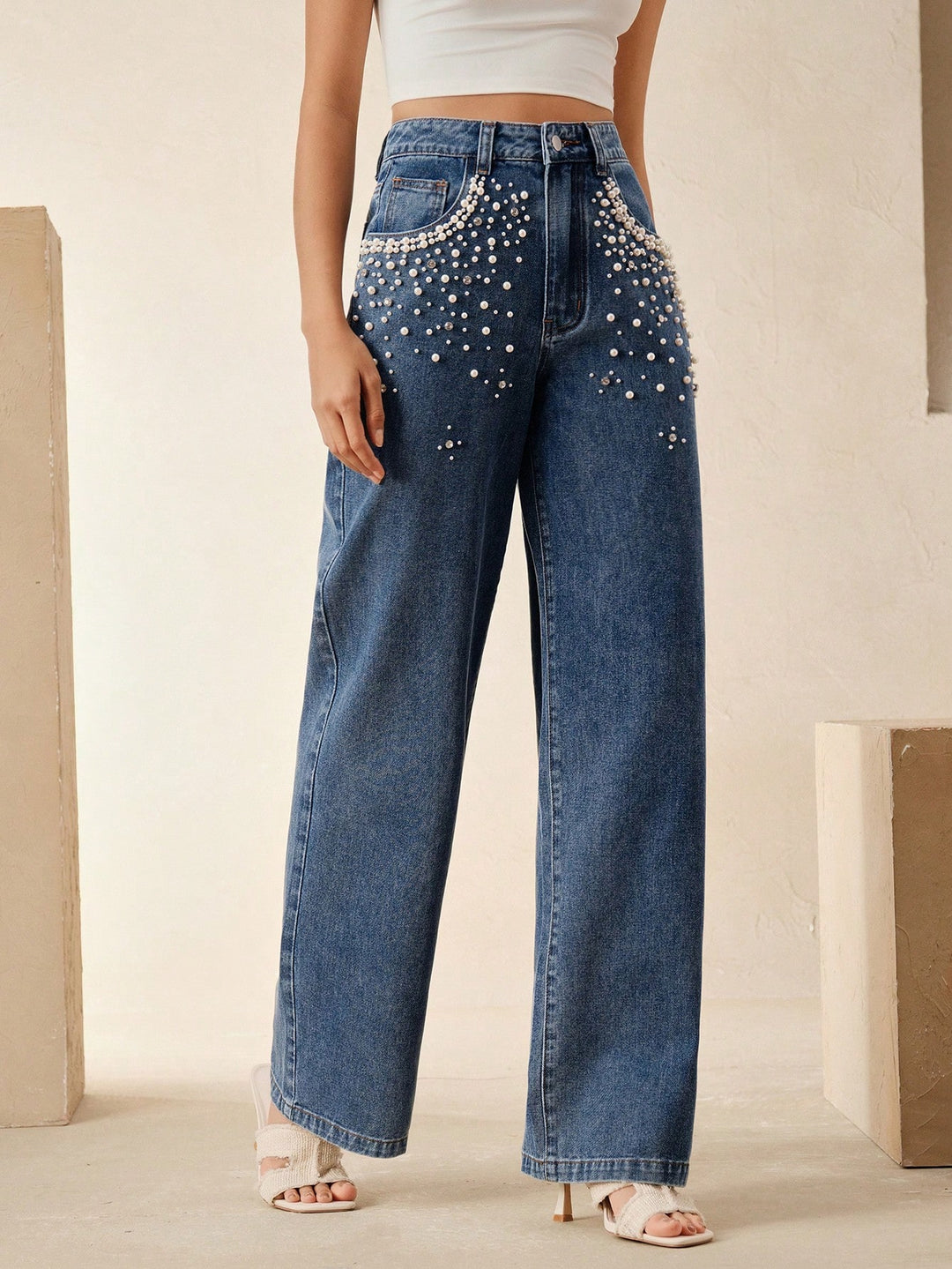 Jeans SHEIN, albastru