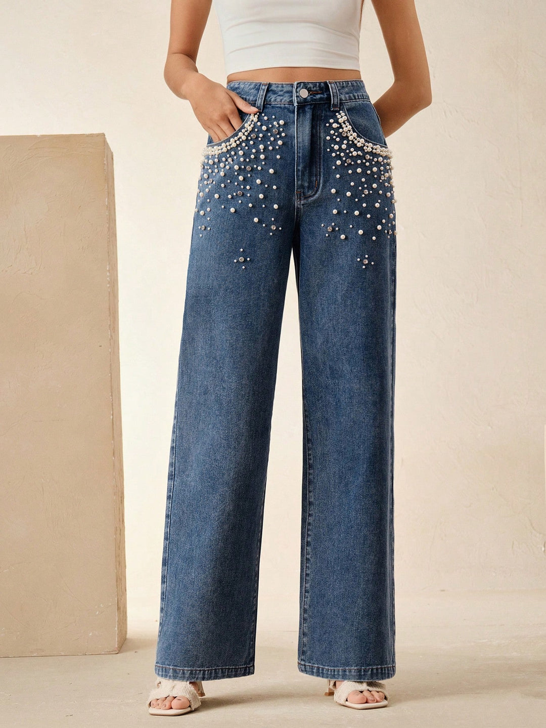 Jeans SHEIN, albastru