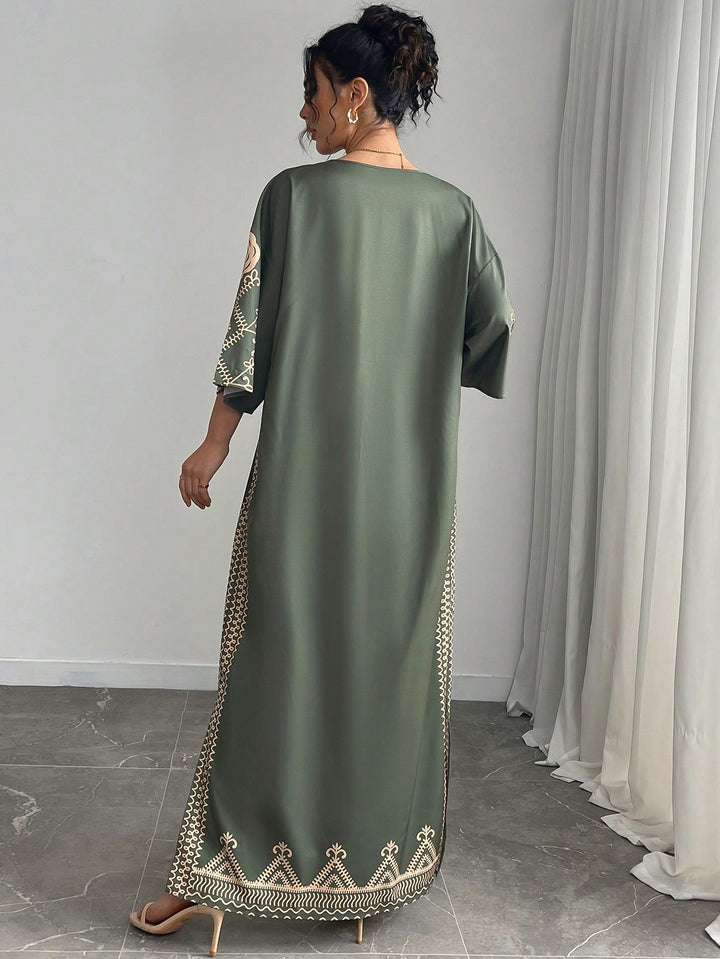 Rochie maxi SHEIN, verde