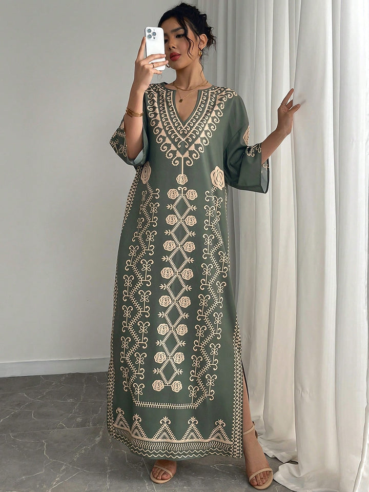 Rochie maxi SHEIN, verde
