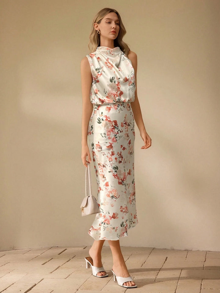 Rochie maxi SHEIN, mix culori