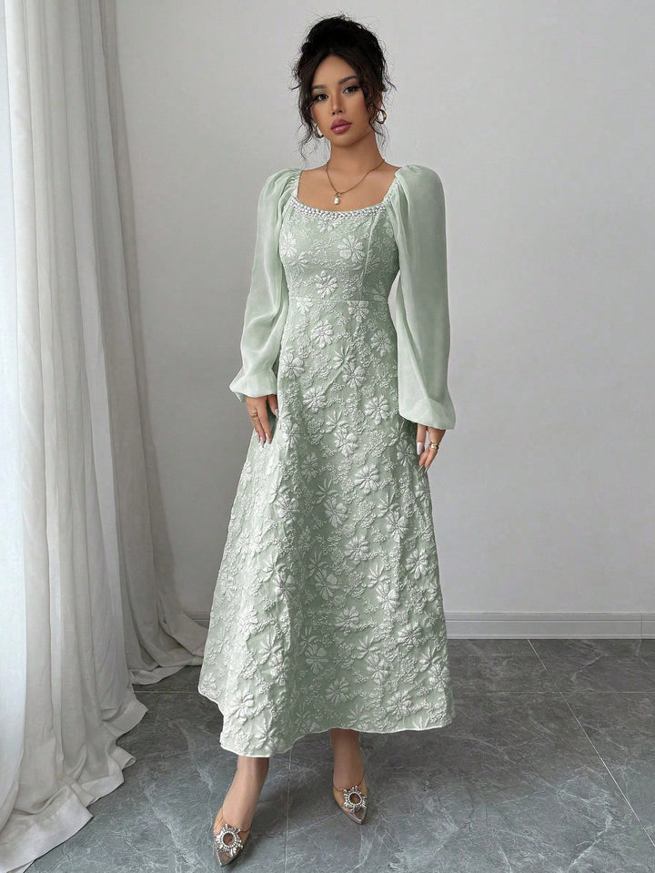 Rochie midi SHEIN, verde