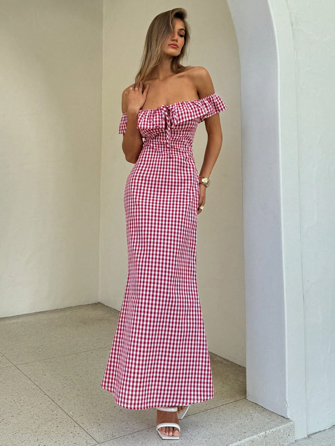 Rochie maxi SHEIN, roșu