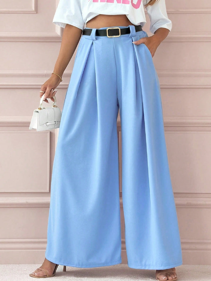Pantaloni SHEIN, albastru