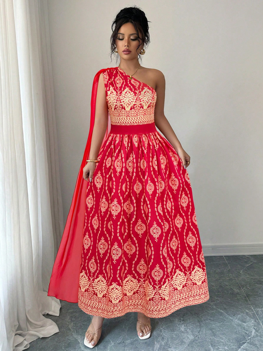 Rochie maxi SHEIN, vișiniu