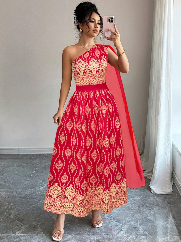 Rochie maxi SHEIN, vișiniu