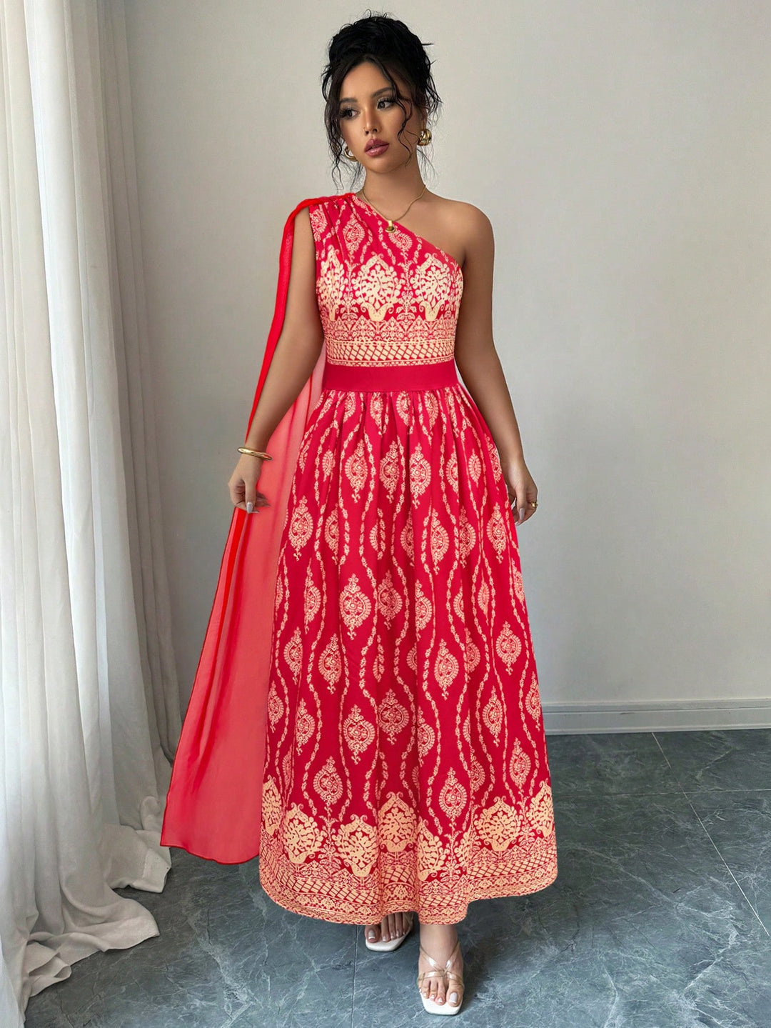 Rochie maxi SHEIN, vișiniu