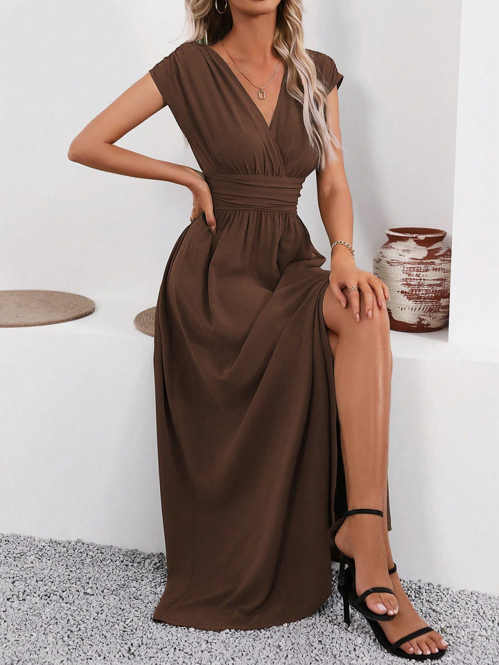 SHEIN maxi ruha, barna