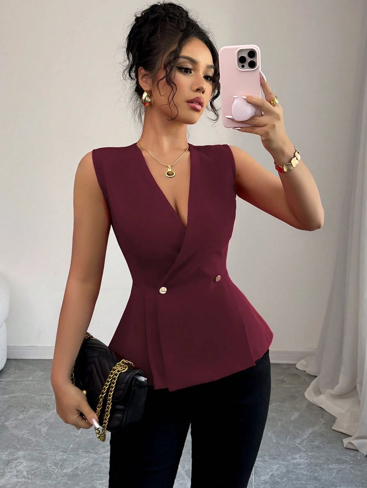 Top SHEIN, bordó