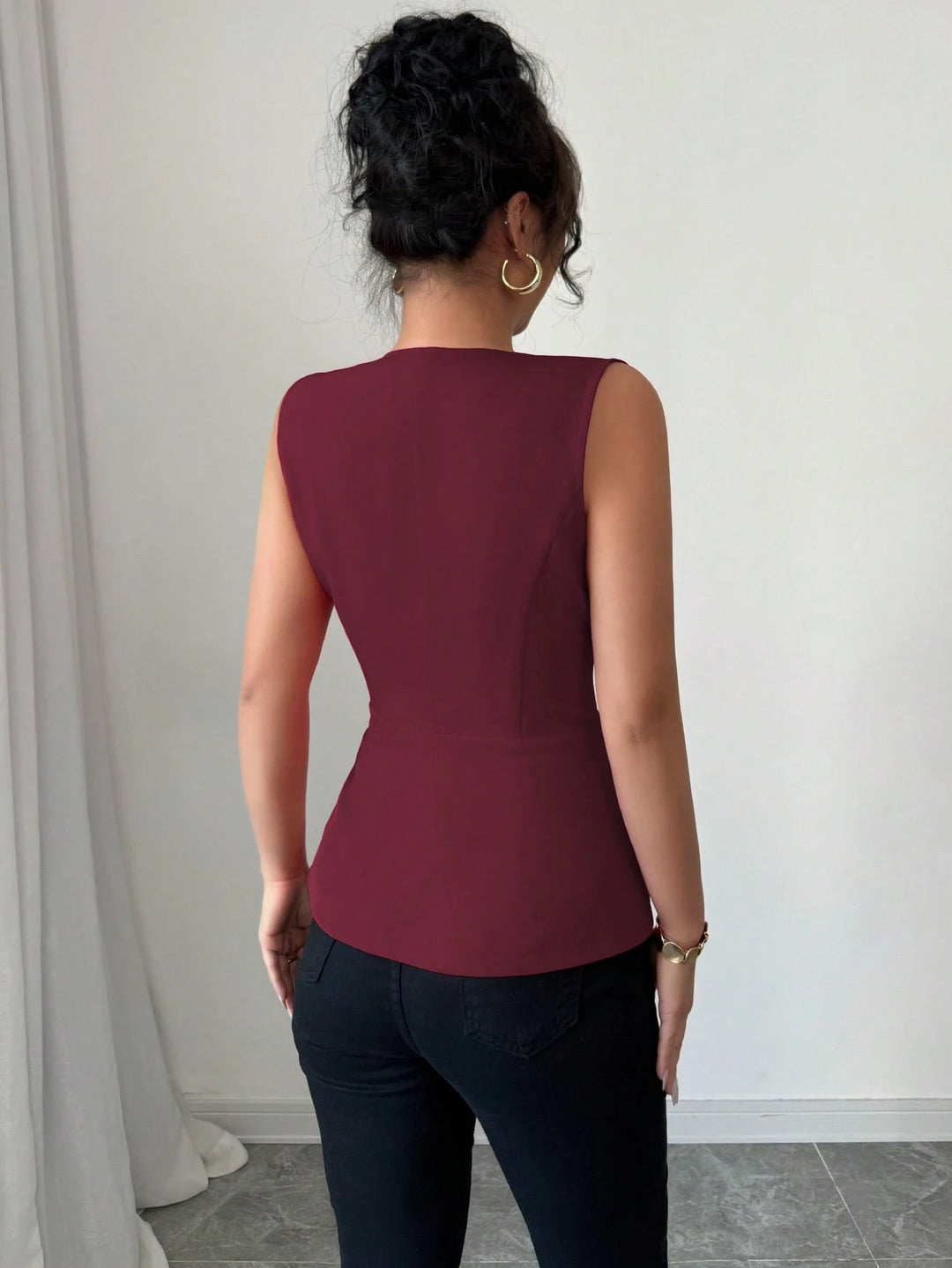 Top SHEIN, bordó