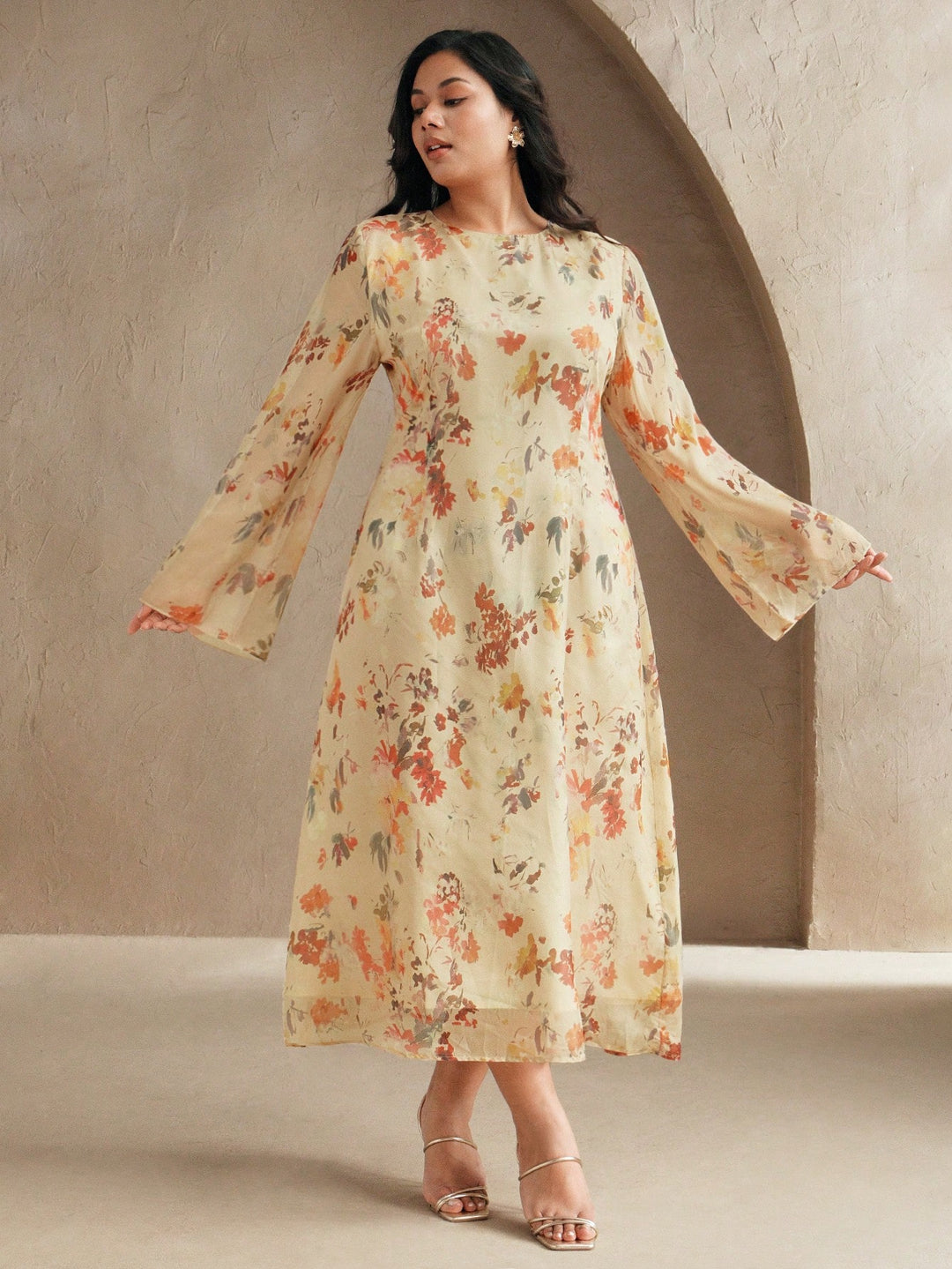 Rochie SHEIN, kaki