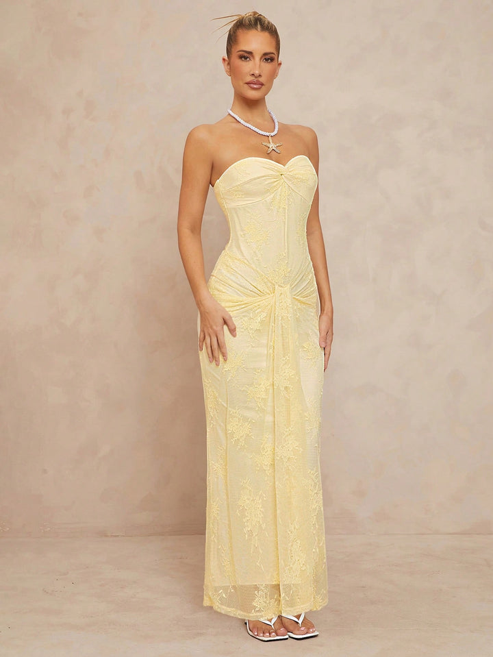 Rochie maxi SHEIN, galben