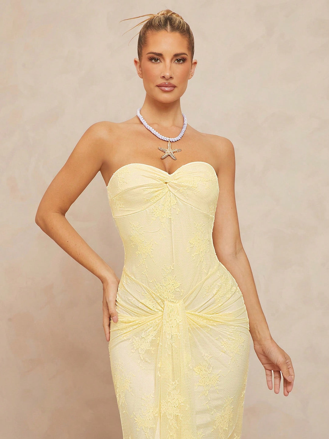 Rochie maxi SHEIN, galben