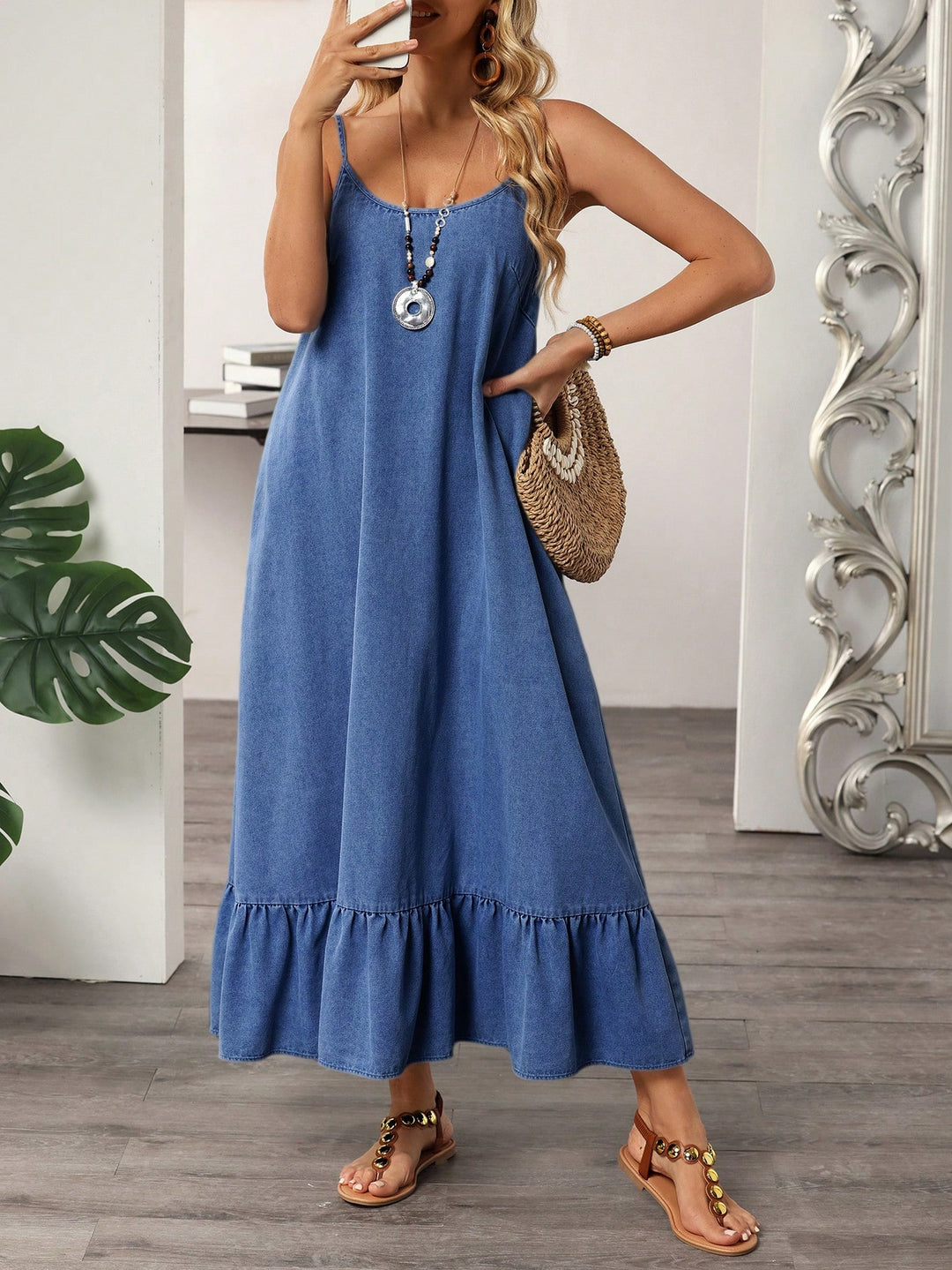 Rochie de blugi SHEIN, albastru