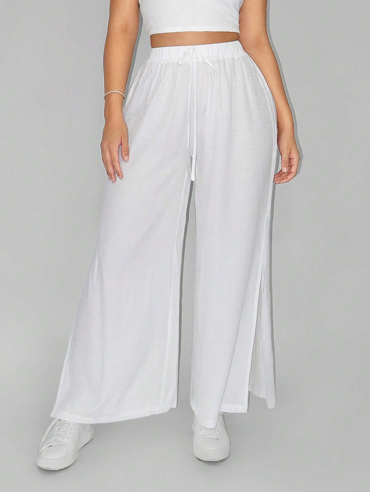 Pantaloni SHEIN, alb