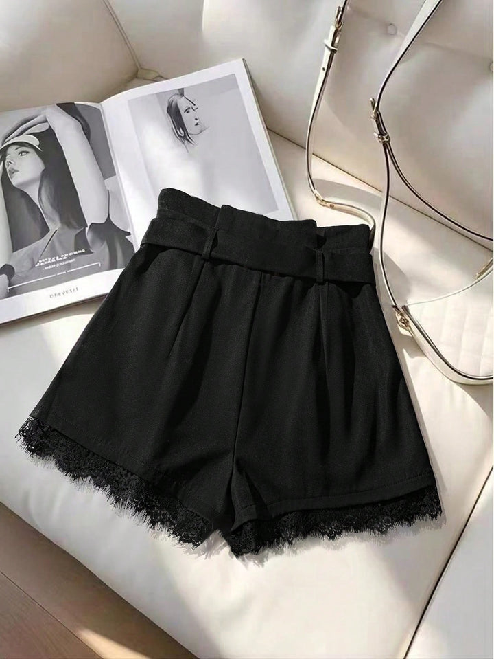 Pantaloni scurți SHEIN, negru