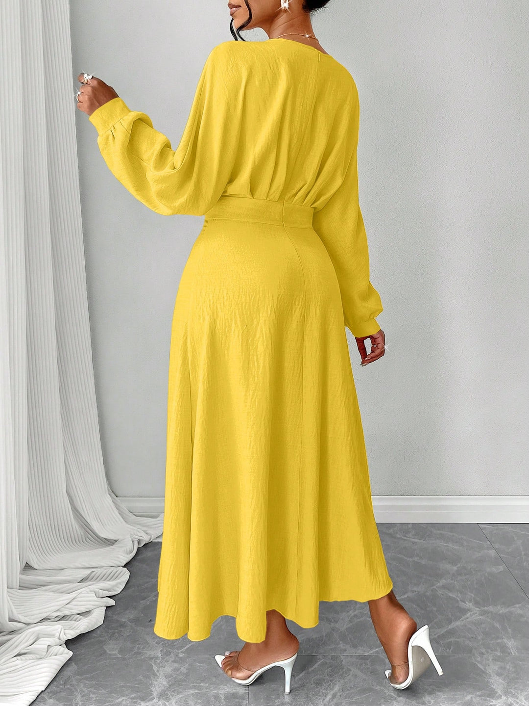 Rochie maxi SHEIN, galben
