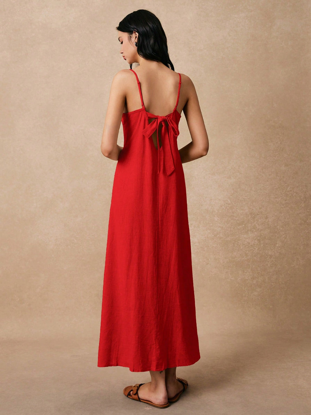 SHEIN maxi ruha, piros
