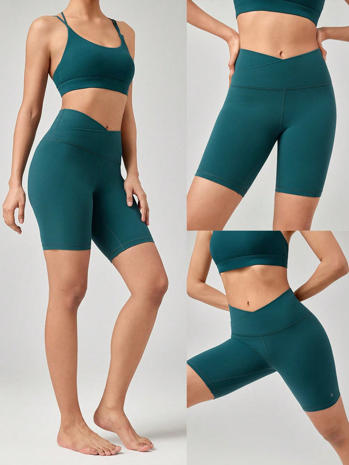 Pantaloni scurți SHEIN, verde