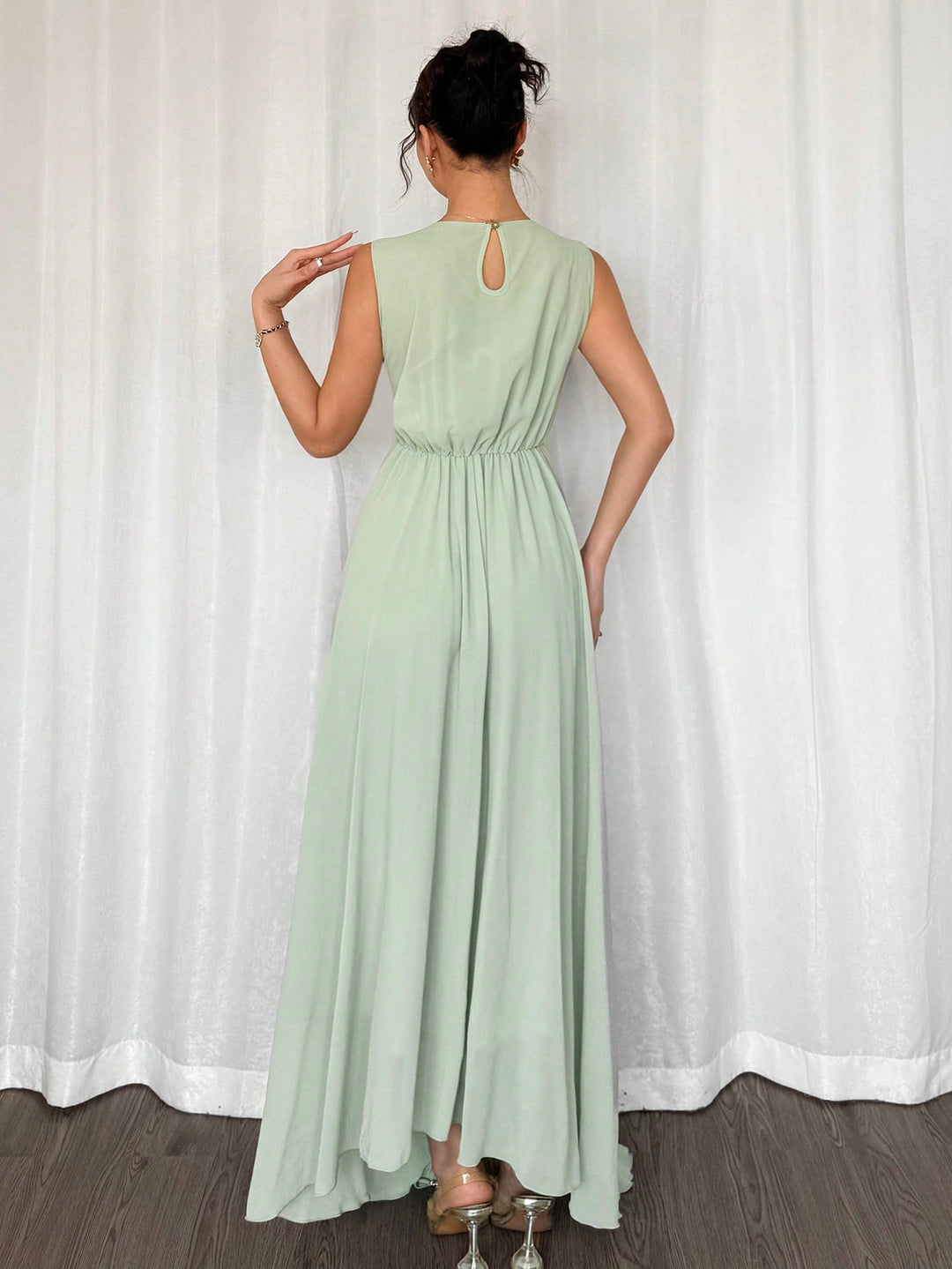 Rochie maxi SHEIN, verde
