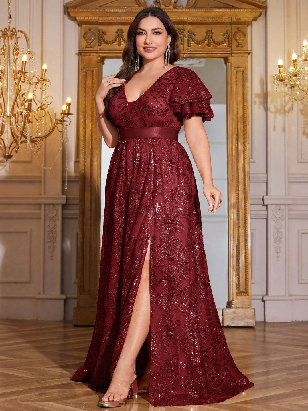 Rochie SHEIN, vișiniu