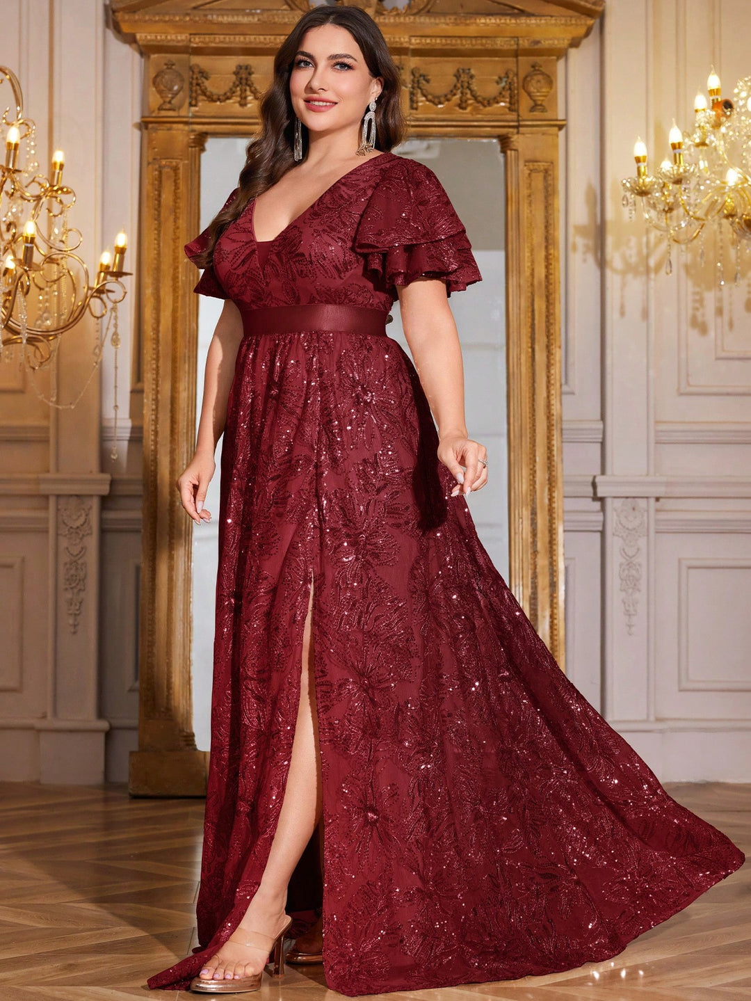 Rochie SHEIN, vișiniu