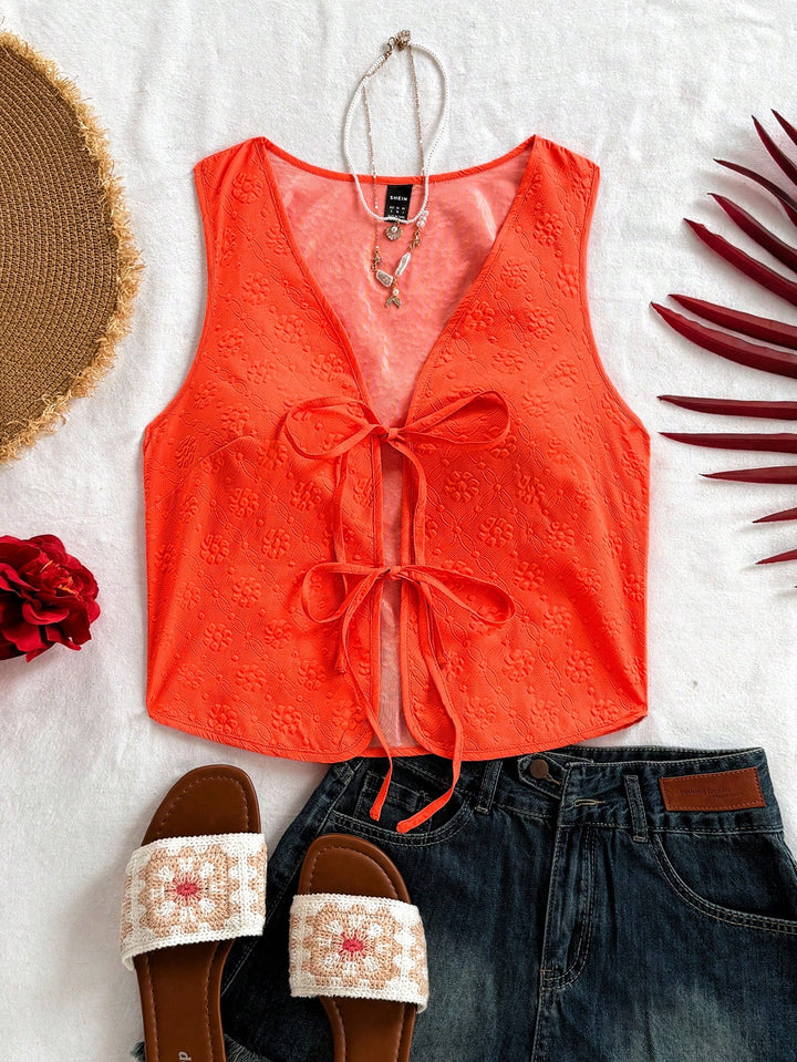 SHEIN Tank Top, orange