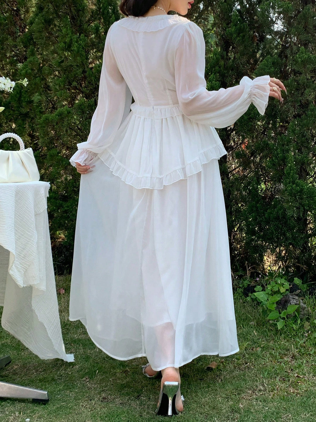 Shein Maxi ruha, fehér