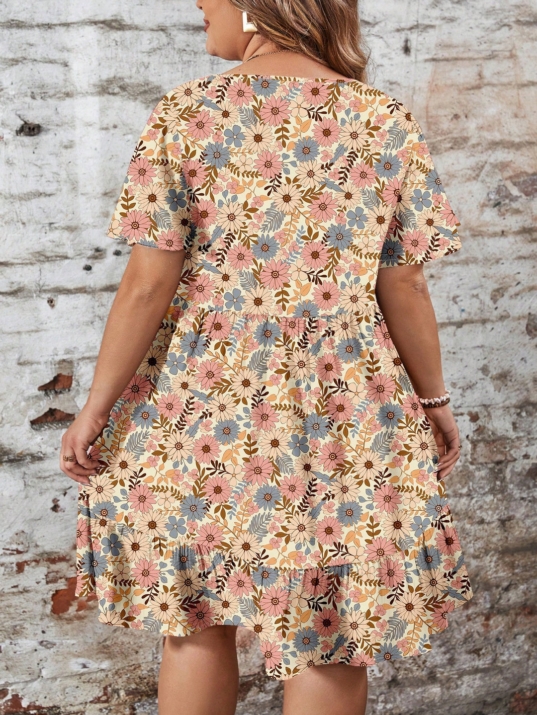 Rochie midi SHEIN, mix culori