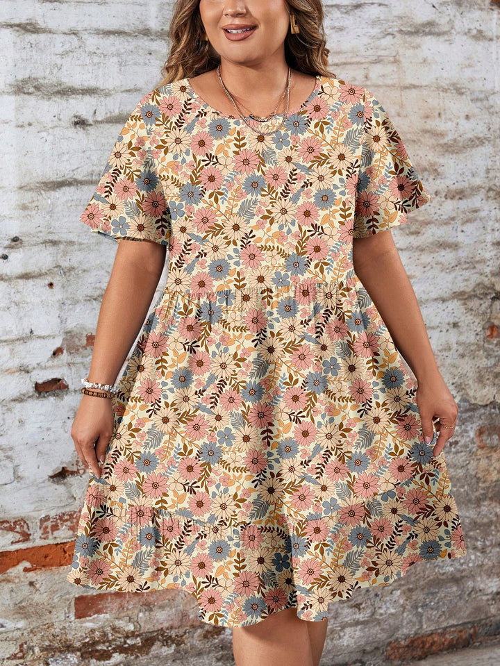 Rochie midi SHEIN, mix culori