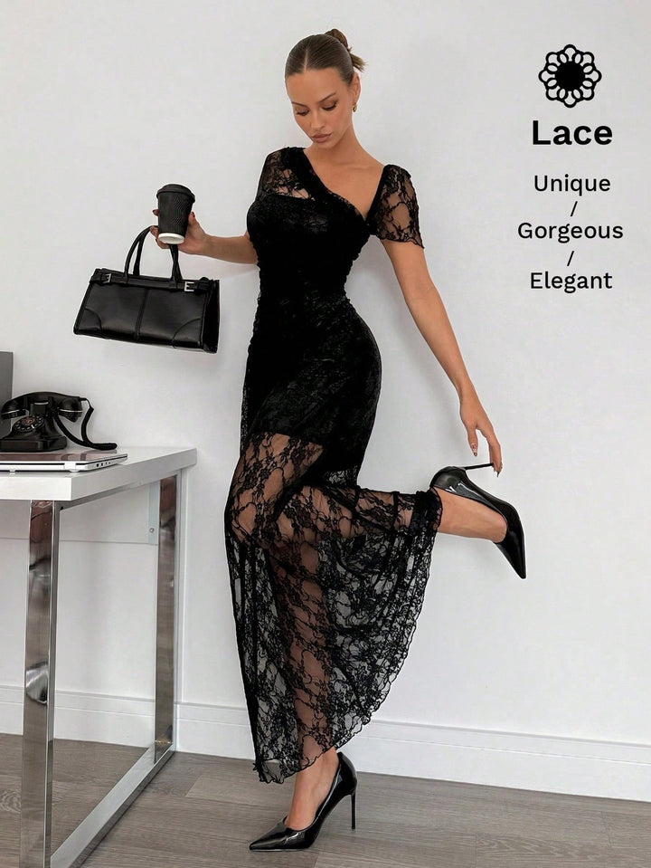 Rochie maxi SHEIN, negru