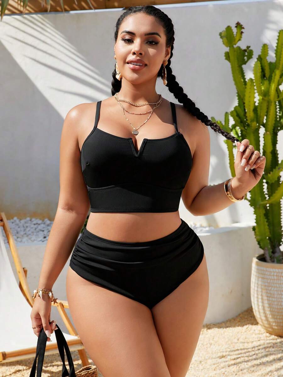 Costum de baie SHEIN, negru