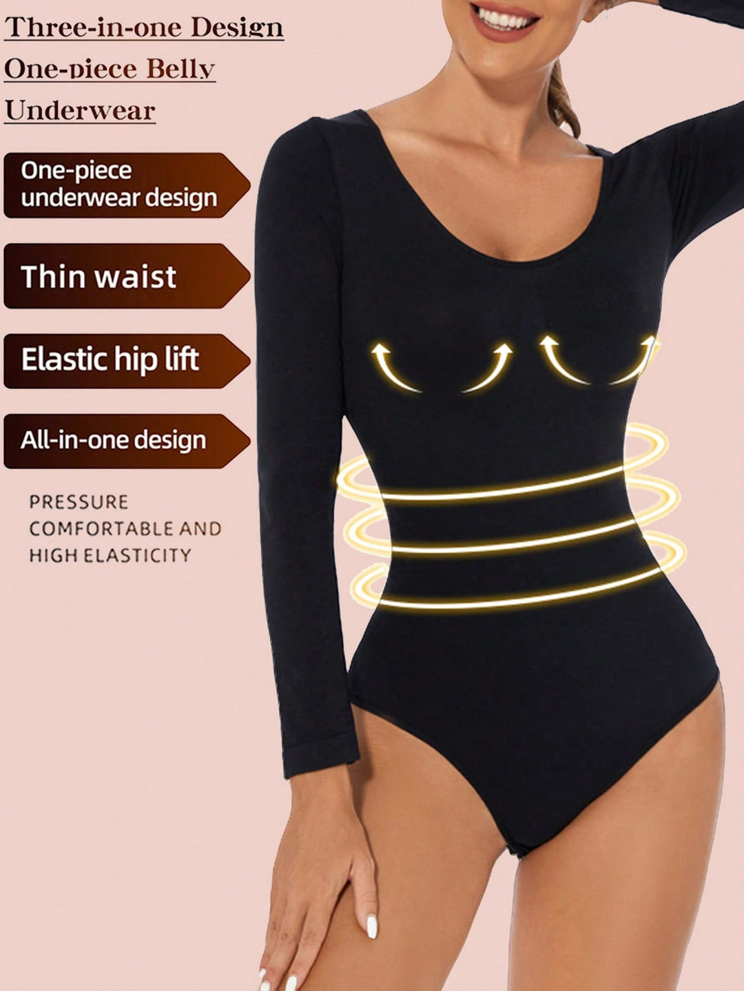 Body modelator SHEIN, negru