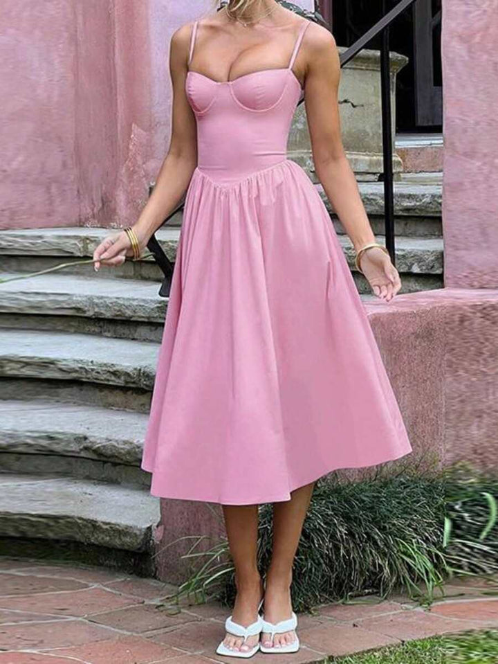 Rochie midi SHEIN, roz