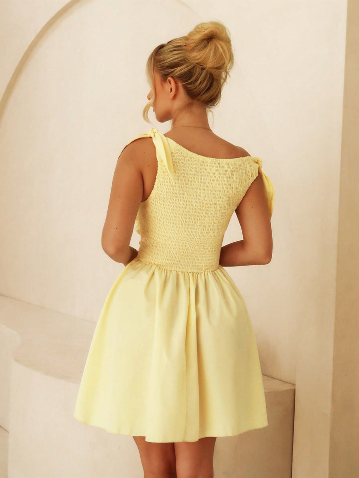 SHEIN mini ruha, sárga