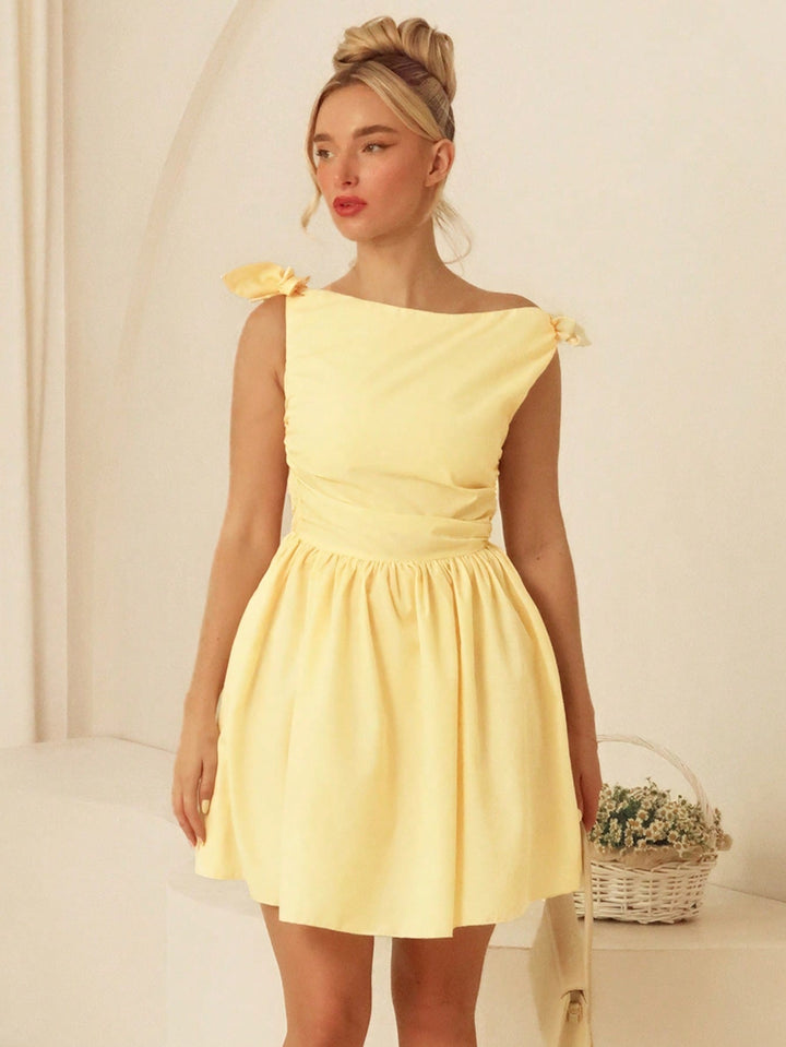 SHEIN mini ruha, sárga