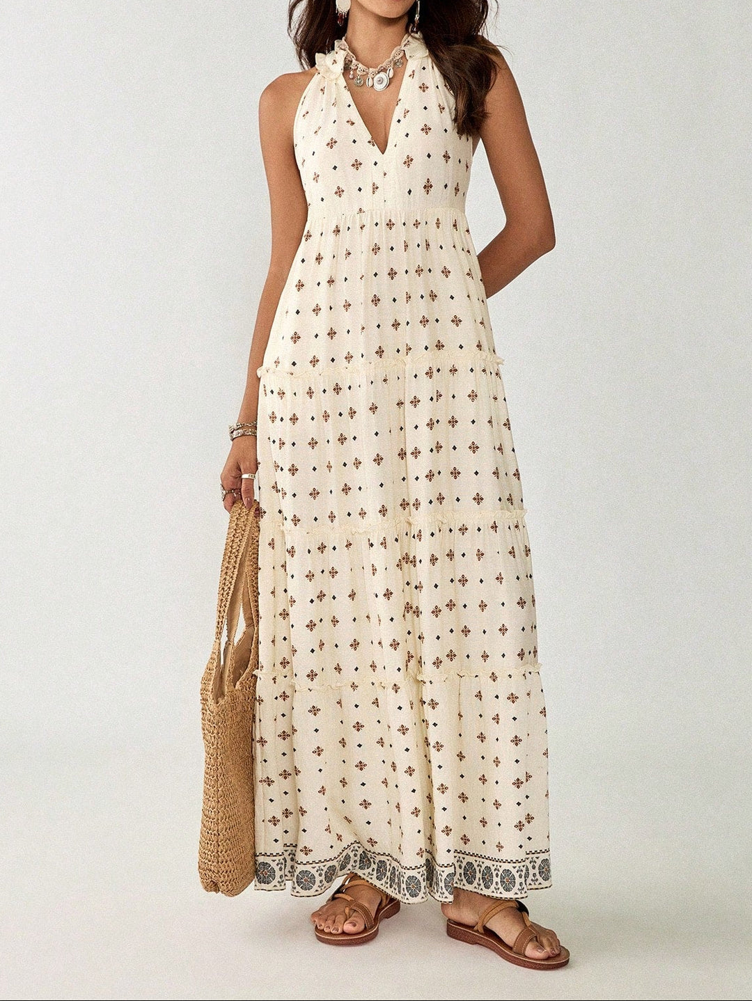 SHEIN Maxi Dress, Color Mix